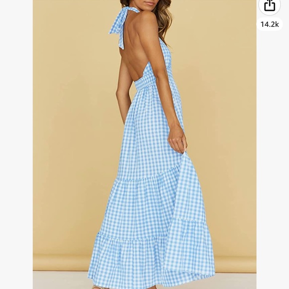 Halter gingham dress - small - Picture 6 of 6